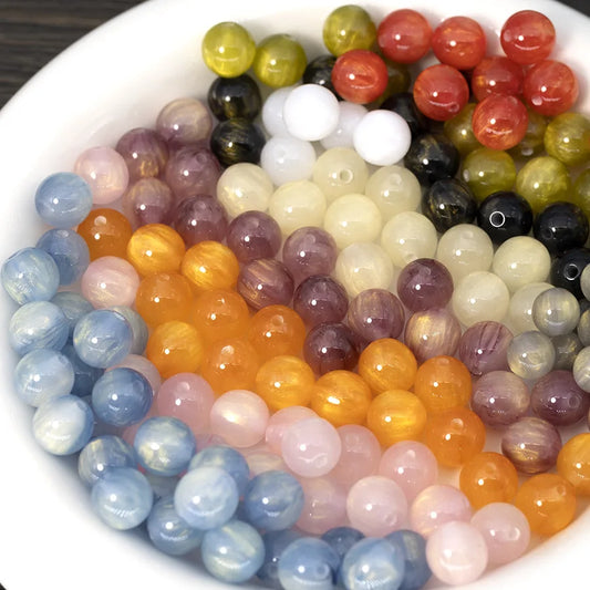 29 Colors  200pcs 8mm 10mm Round Glitter Gumball Bubblegum Jewelry Beads Miracle Bling Resin Necklace Earring Bracelet Beading